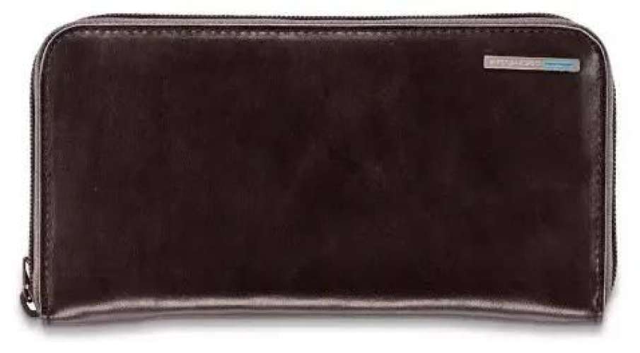 Кошелек женский Piquadro Blue Square, кожа натуральная, красное дерево  [pd1515b2r/mo]